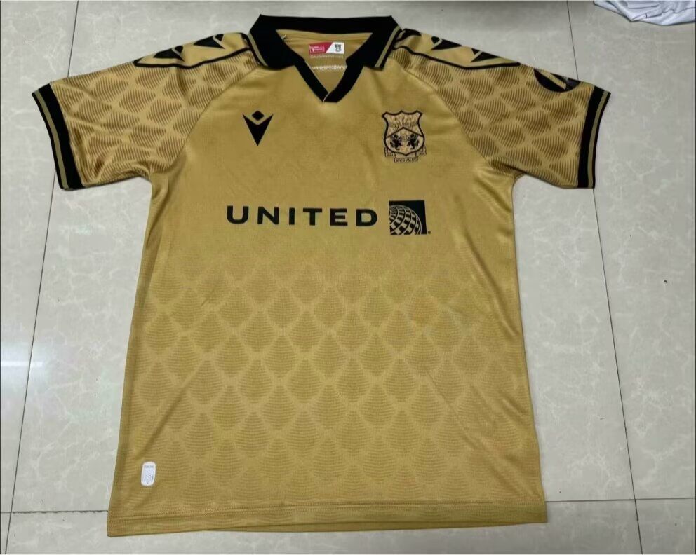 AAA Quality Wrexham 24/25 Third Golden Soccer Jersey